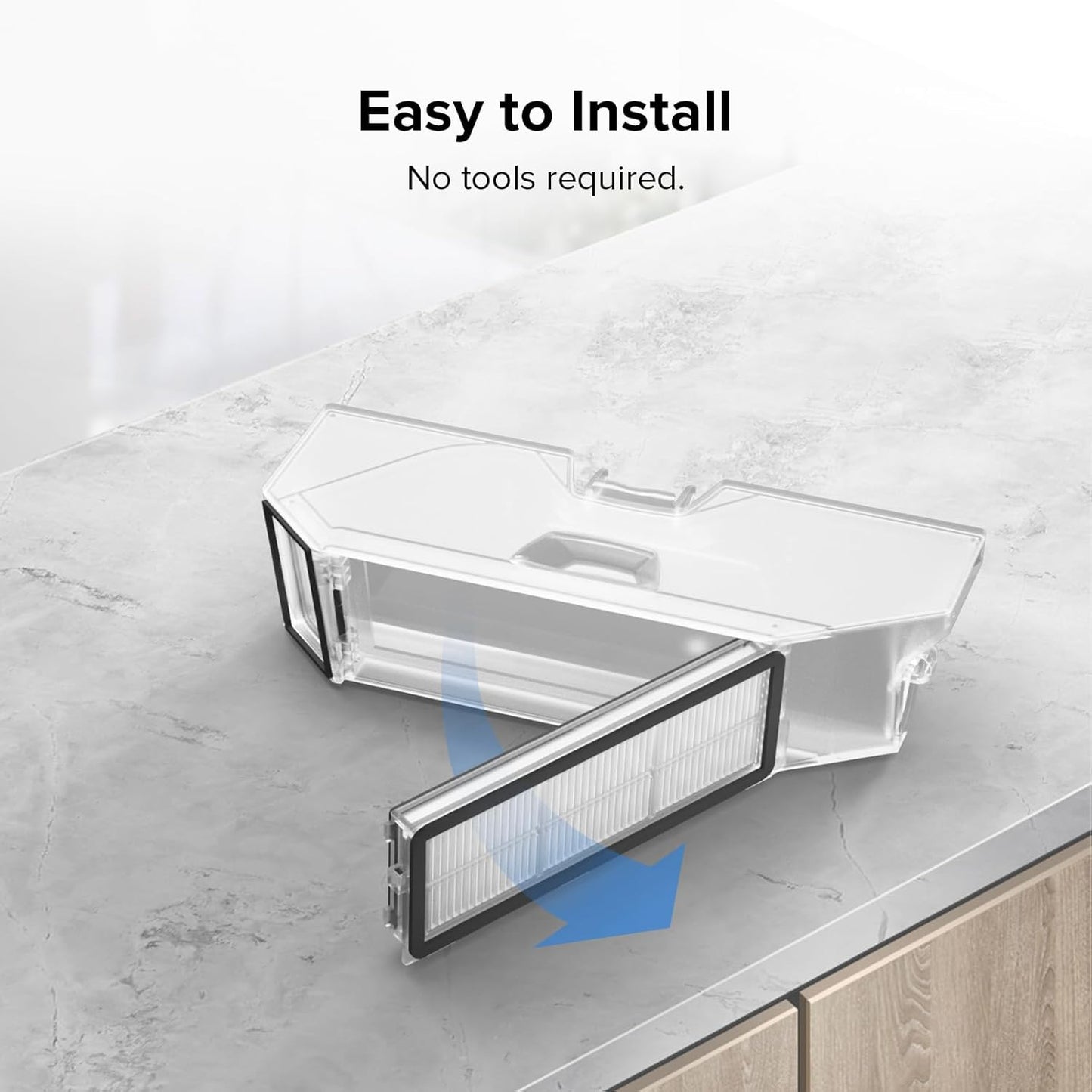 2 Pack Washable Filter for  Qrevo MaxV, Qrevo S, Qrevo Plus, Qrevo Pro, Qrevo Curv, Qrevo Curv S5X, Qrevo Edge, Qrevo Edge S5A QV 35A Robot Vacuum Cleaners