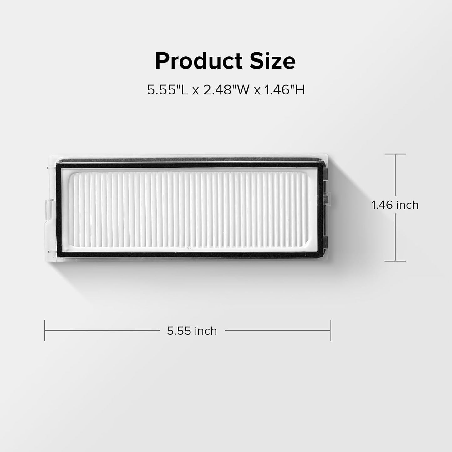 2 Pack Washable Filter for  Qrevo MaxV, Qrevo S, Qrevo Plus, Qrevo Pro, Qrevo Curv, Qrevo Curv S5X, Qrevo Edge, Qrevo Edge S5A QV 35A Robot Vacuum Cleaners