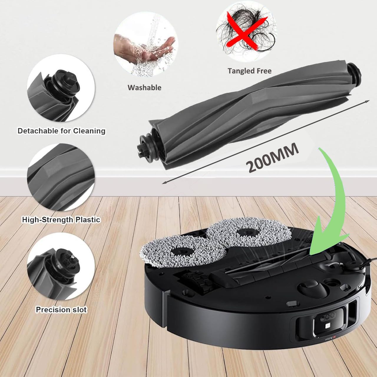 Replacement Parts Accessories for Dreame X40 Ultra Complete L40 Ultra X40 Master MOVA P10 Pro Ultra Mop Pads X6; Dust Bag X4; Filter HEPA X4; Main Brushes X2; Side Brushes X4