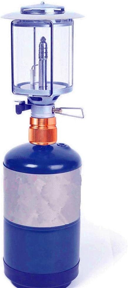 Camping Stove Adapter 1LB Propane Small Tank Input and a Lindal Valve EN417 Output Outdoor Cylinder LPG Canister Convert (Brass)