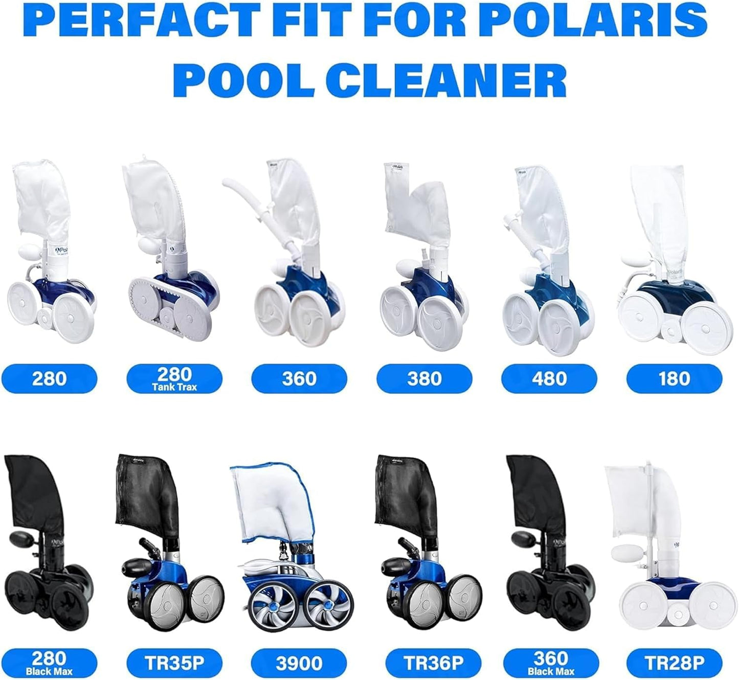 for Polaris Pool Cleaner Parts,Tail Sweep with Scrubber Replacement Part Fit for Polaris 3900 Sport, 380, 360, 280, and 180 Pool Cleaners