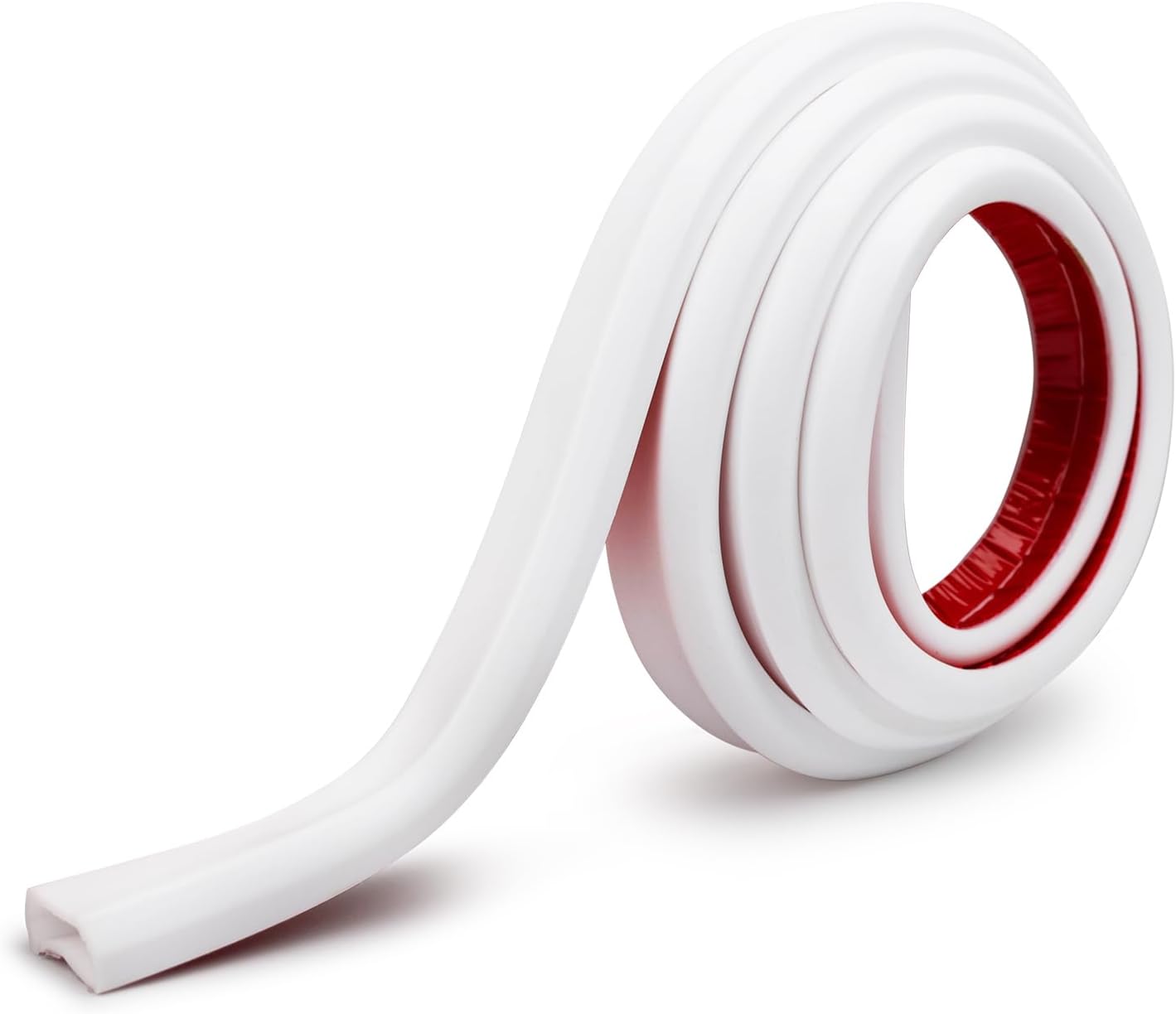 TV Cord Hider – Flexible Wall Cord Cover Low Profile Silicone Cable Raceway Self Adhesive Cut to Size Design for Hiding Wires on Wall Clean Home Setup Cable Concealment, White, 6 Feet