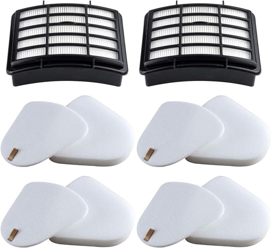 2 HEPA + 4 Foam & Felt Filters Compatible with Shark Navigator Lift-Away Deluex NV350, NV351, NV352, NV355, NV356E, NV357, NV360, NV370, NV391, UV440, UV490, UV540, Part # XFF350 & XHF350