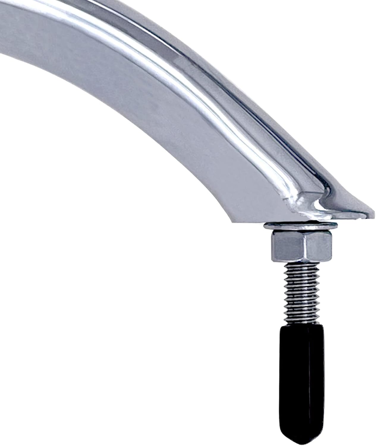 2PCS Boat 316 Stainless Steel 8-3/4'' Polished Grab Handle Oval Tube Bar Handrail for Marine Yacht RV