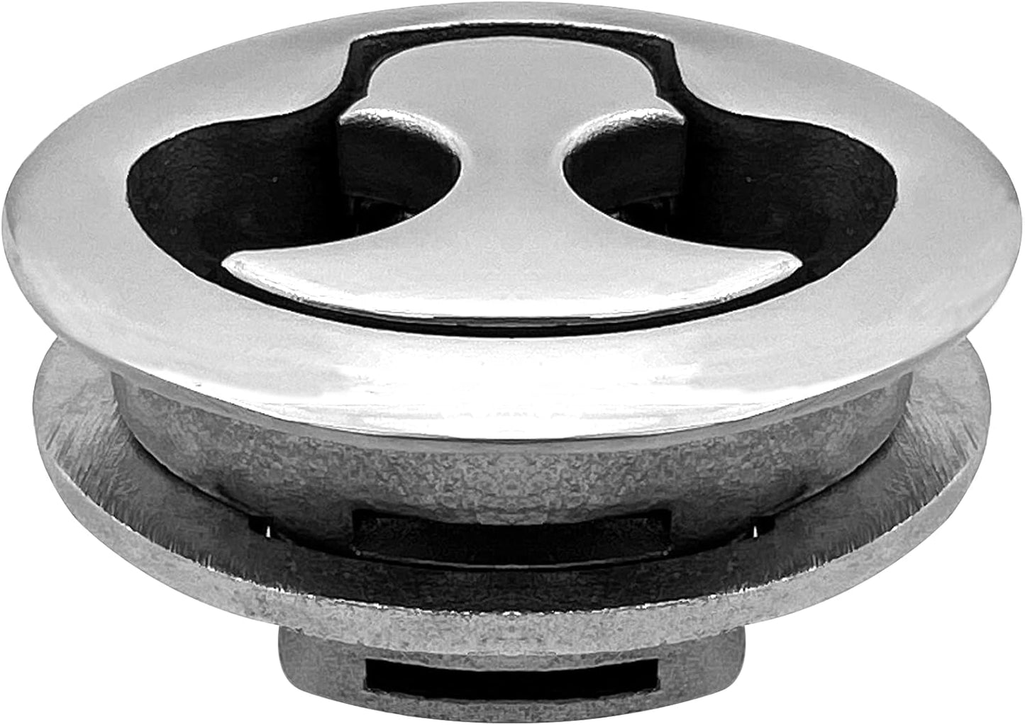 Boat Latches Stainless Steel 2", Latch Hatch Round Pull Marine Flush Locking Lift Handle Deck - Non