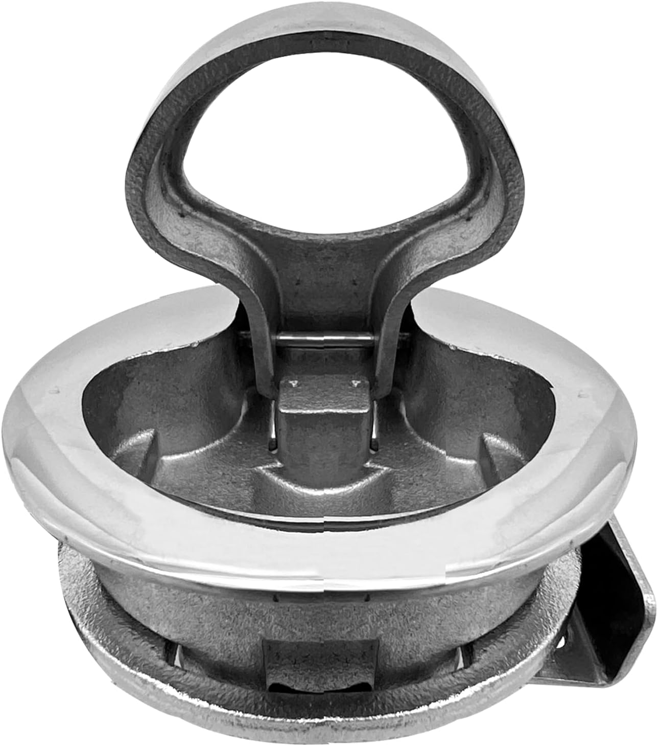 Boat Latches Stainless Steel 2", Latch Hatch Round Pull Marine Flush Locking Lift Handle Deck - Non