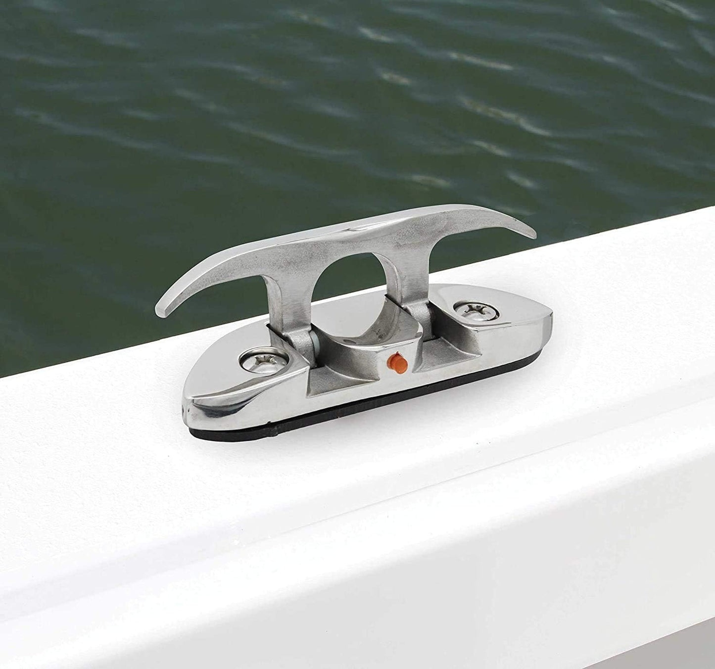 Boat2 Pcs Folding Cleat 4-1/2" Flip-up Dock Marine Grade 316 Stainless Steel with Screws
