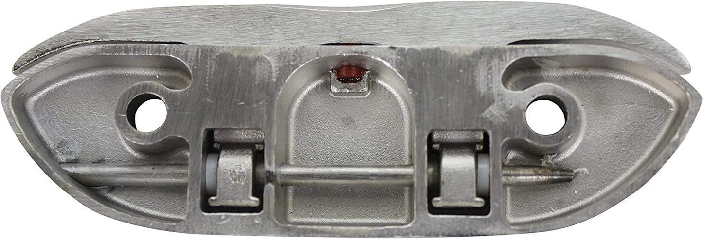 Boat2 Pcs Folding Cleat 4-1/2" Flip-up Dock Marine Grade 316 Stainless Steel with Screws