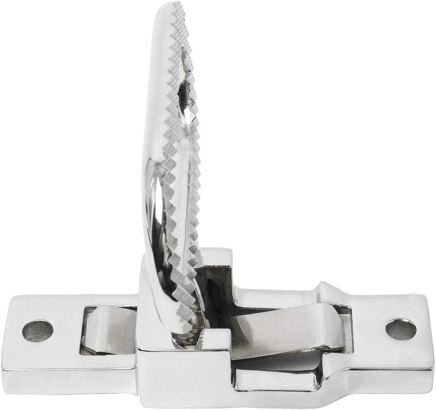 Heavy Duty 316 Stainless Steel Folding Mast Step with Diamond Tread Pattern for Boat,Yacht,Car,Truck