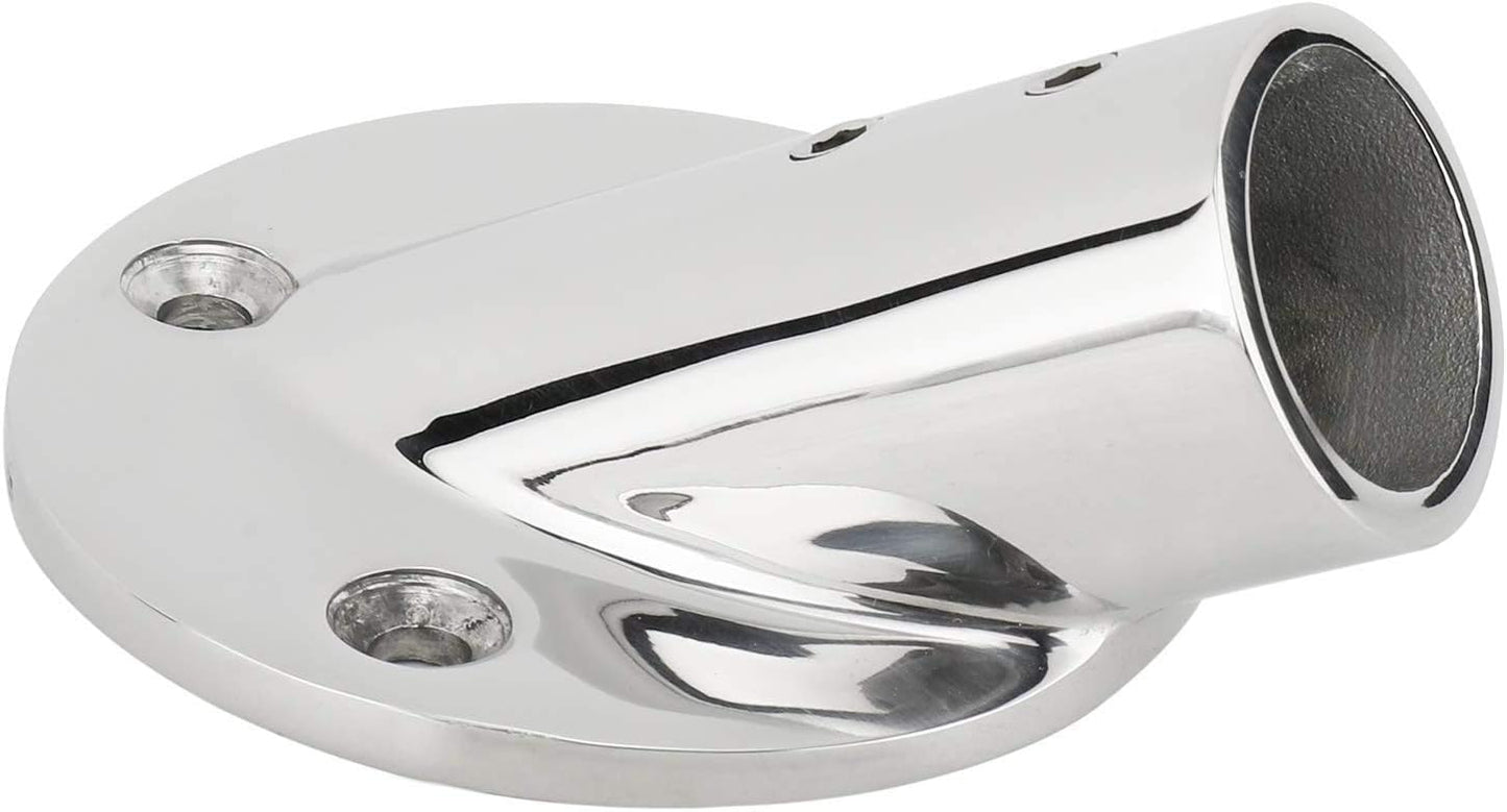 7/8''(22mm) 30 Degree Heavy Dudy 316 Stainless Steel Marine Tube Boat Hand Rail Round Base Bimini Top Fitting Hardware