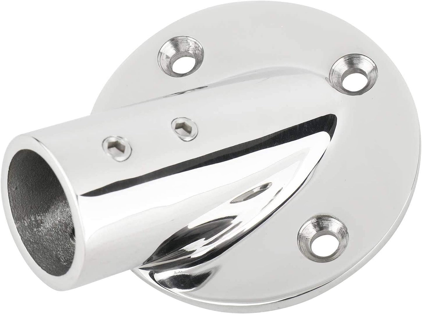 7/8''(22mm) 30 Degree Heavy Dudy 316 Stainless Steel Marine Tube Boat Hand Rail Round Base Bimini Top Fitting Hardware