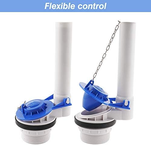 2 Pack Universal Toilet Tank Flapper 2 Inch Easy to Install Long Lasting All Rubber Seal Flapper Replacement Water Saving, High Performance-Blue