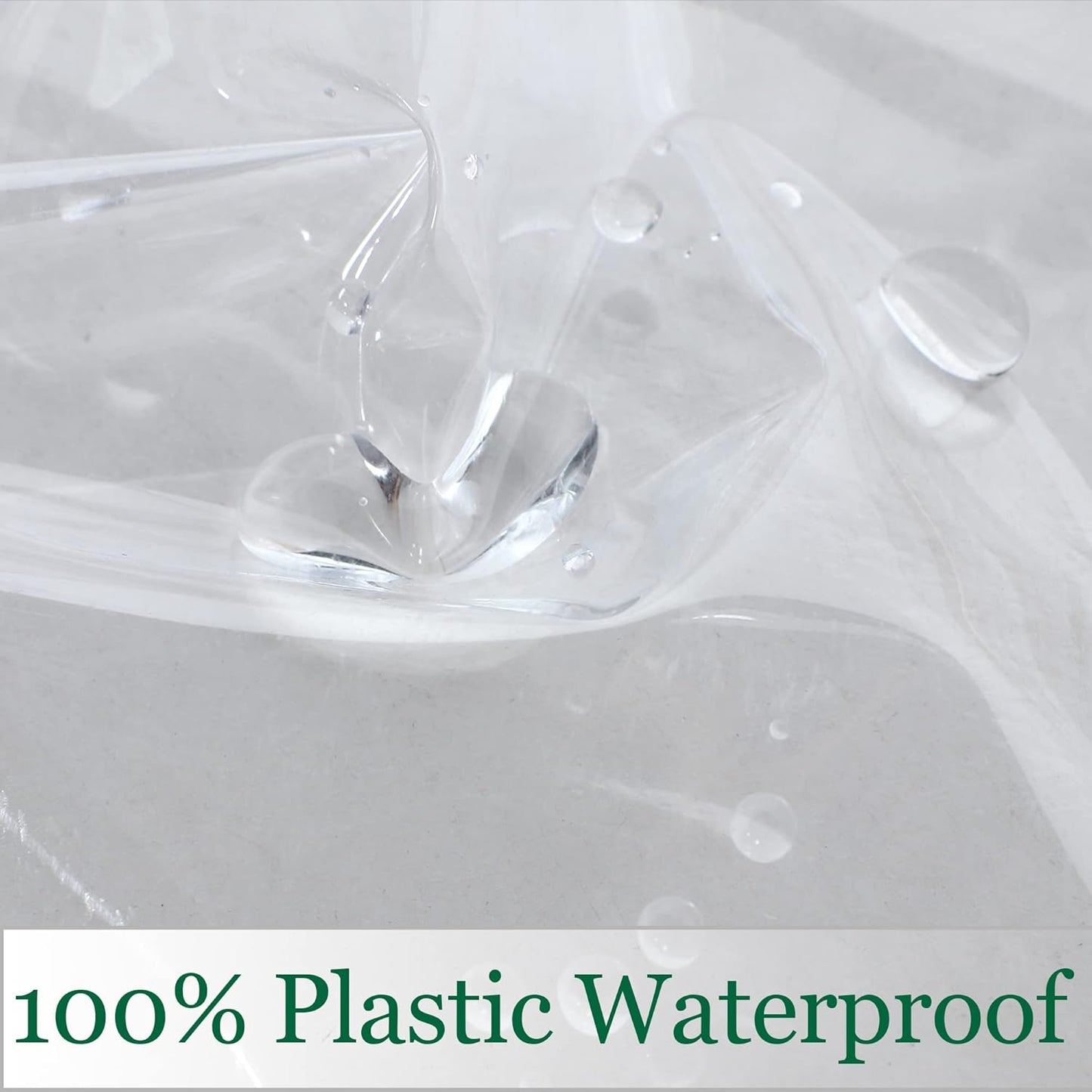 Clear Plastic Tablecloth 52 x 70 Inch, 100% Waterproof Oil-Proof Spill-Proof Vinyl PVC Table Cloth, Wipeable Rectangle Tablecloth Protector for Dining Table, Outdoor and Indoor Uses, Clear