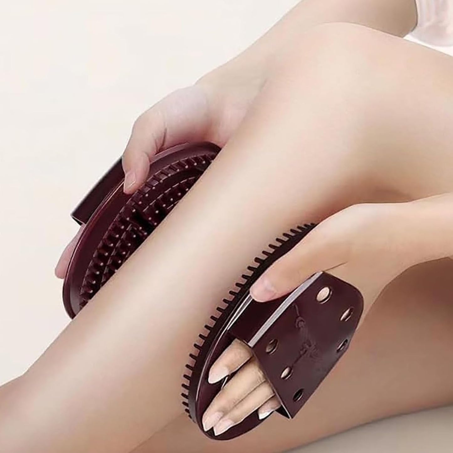 Meridian Brush Massage Brush, Handheld Meridian Brush Massage Body, Cepillos De Meridianos, Full Body Massage Brush, Suitable for Daily Home Use and Bath Spa (Purple 2pcs)