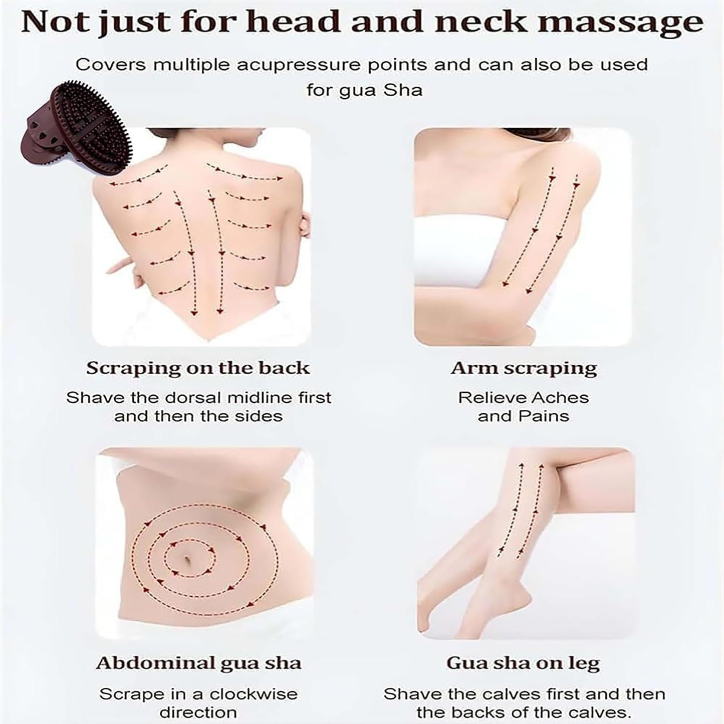 Meridian Brush Massage Brush, Handheld Meridian Brush Massage Body, Cepillos De Meridianos, Full Body Massage Brush, Suitable for Daily Home Use and Bath Spa (Purple 2pcs)