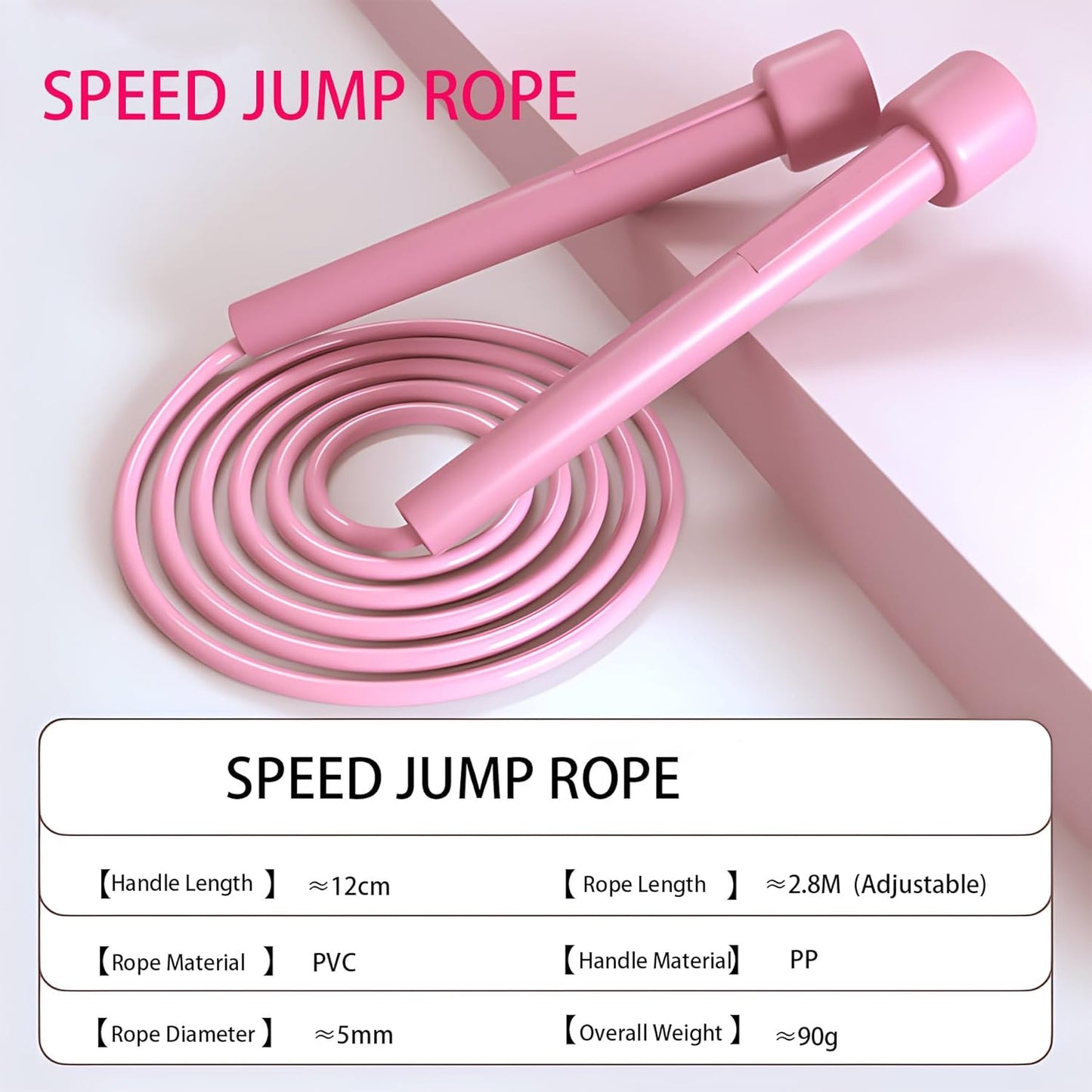 Kids Jump Rope, 3-Pack Set, Jump Rope for Kids 8-12, Beginners, and Adults - Lightweight, Tangle-Free, Adjustable PVC Rope - Jump Rope Kids, Jump Rope for Women (3 pcs)