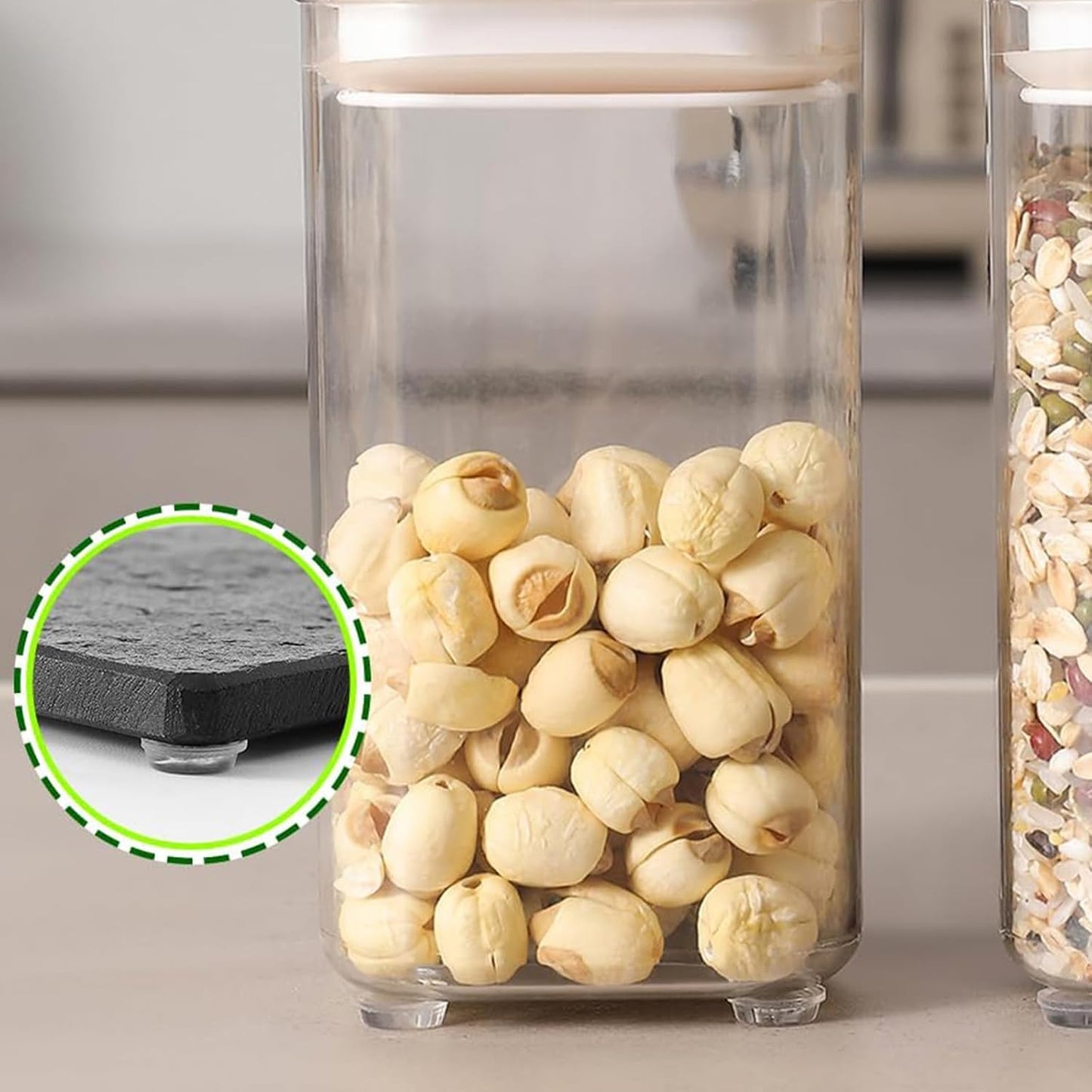Cabinet Door Bumpers 192 Pcs Self Adhesive Sound Dampening Bumpers Pads, Clear Round Rubber Feet for Surface Protection and Furniture Noise Reduction, Drawers, Cupboard, Picture Frames, Door