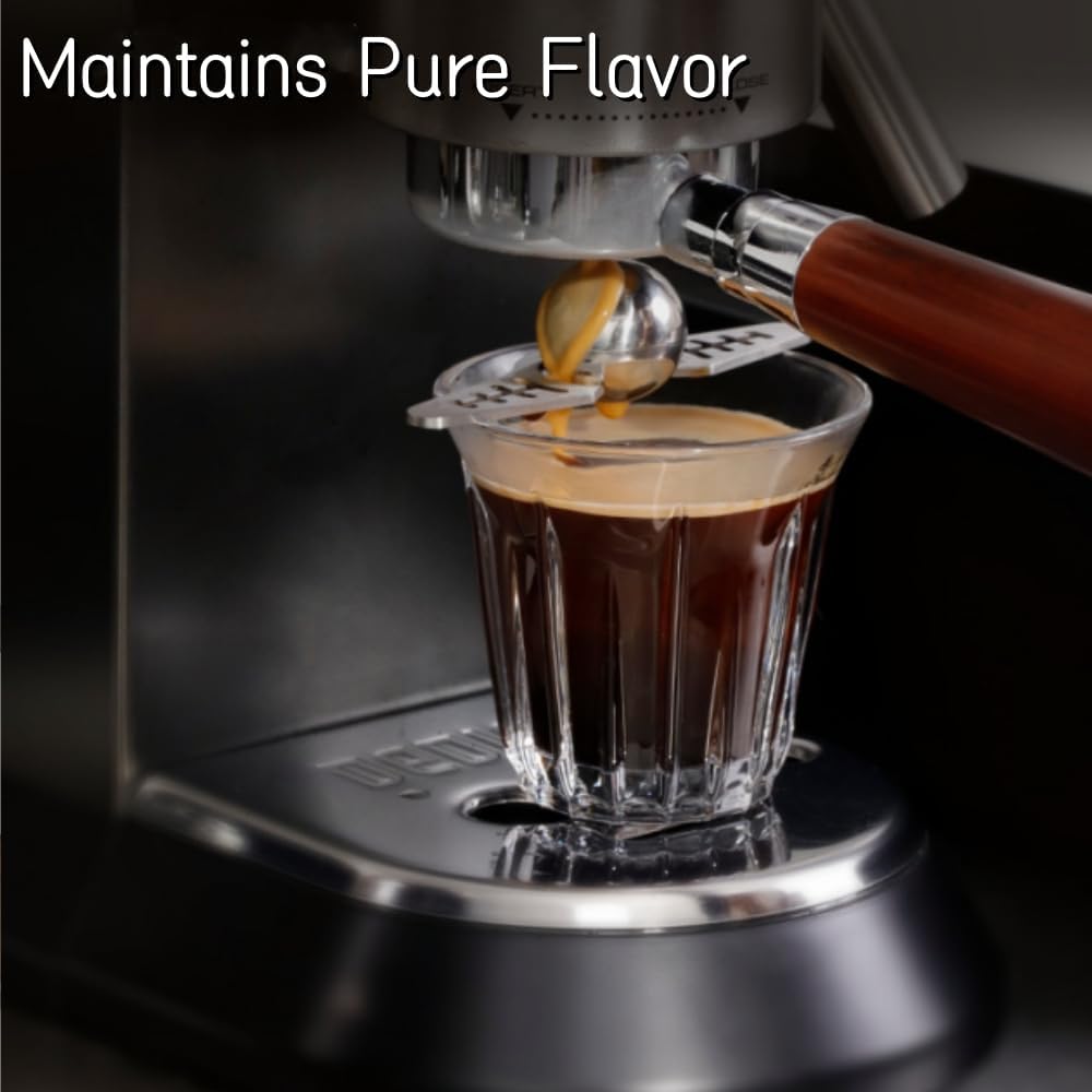 Stainless Steel Coffee Cooling Ball, Reusable Espresso Chiller with Stand, Ice Ball for Coffee Enthusiasts