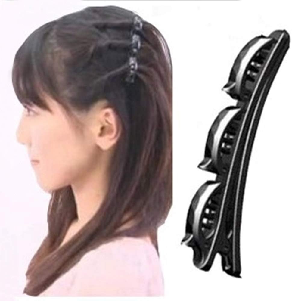 Bangs Hairpin Headband Unisex Hairband Men Women Sports Hair Band Hoop Bangs Hairstyle Hairpins 4# 2PCS Brown spring clip
