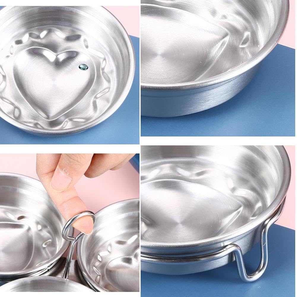 Steel Egg Poacher, Poached Egg Cooker, 3-Cup Poached Egg Cooker, Nonstick Egg Poacher Cups, Egg Poaching Pan with Rack and Handle for Microwave Oven Stovetop