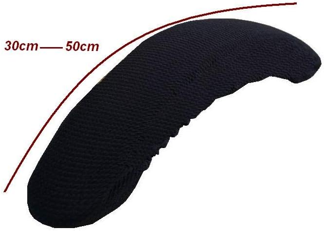 Removable Washable Office Chair Armrest Slipcovers Covers Pads (Black)