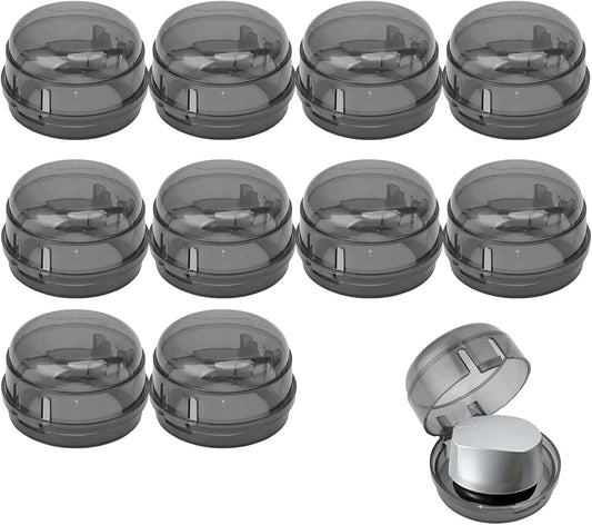 10Pcs Stove Locks,Child Safety Oven Knob Covers Stove Lock,Stove Stopper Knob Safety Covers,Stove Protector for Kids(Transparent Black)