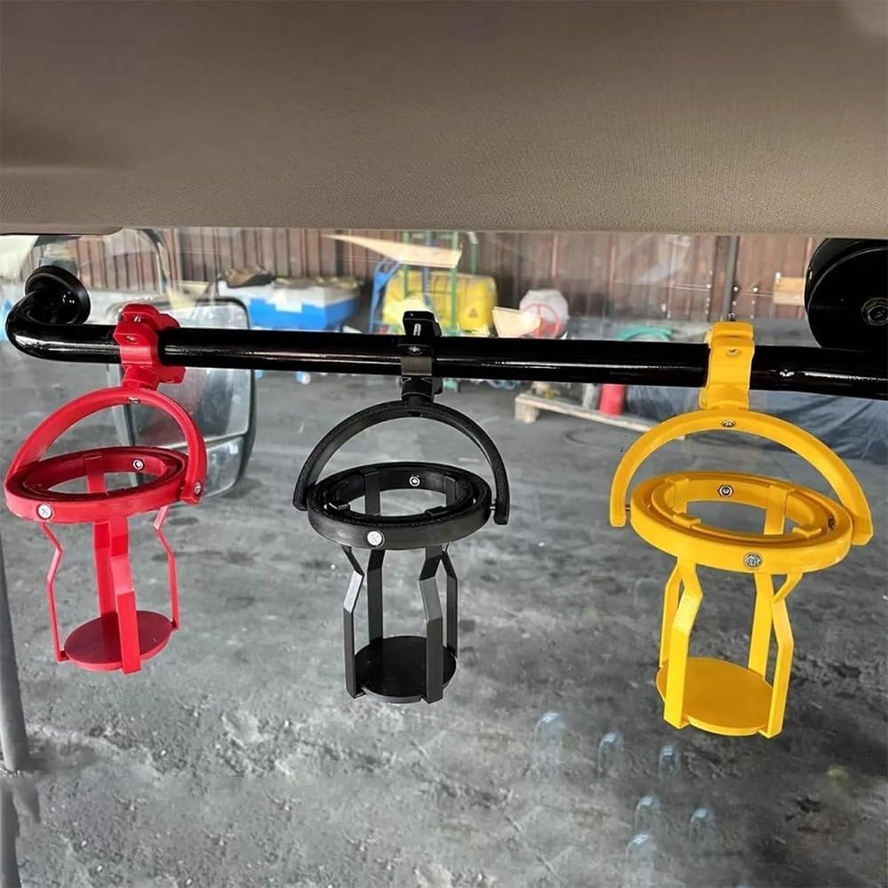 Gyroscopic Cup Holder, Self-Leveling Cup Holder for Motorcycles, Anti-Spill Drink Holder Auto, Balancing Beverage Holder Heavy, Djustable Clip on Hanging Cup Holder for Trucks, Boats, Bicycles(Black)