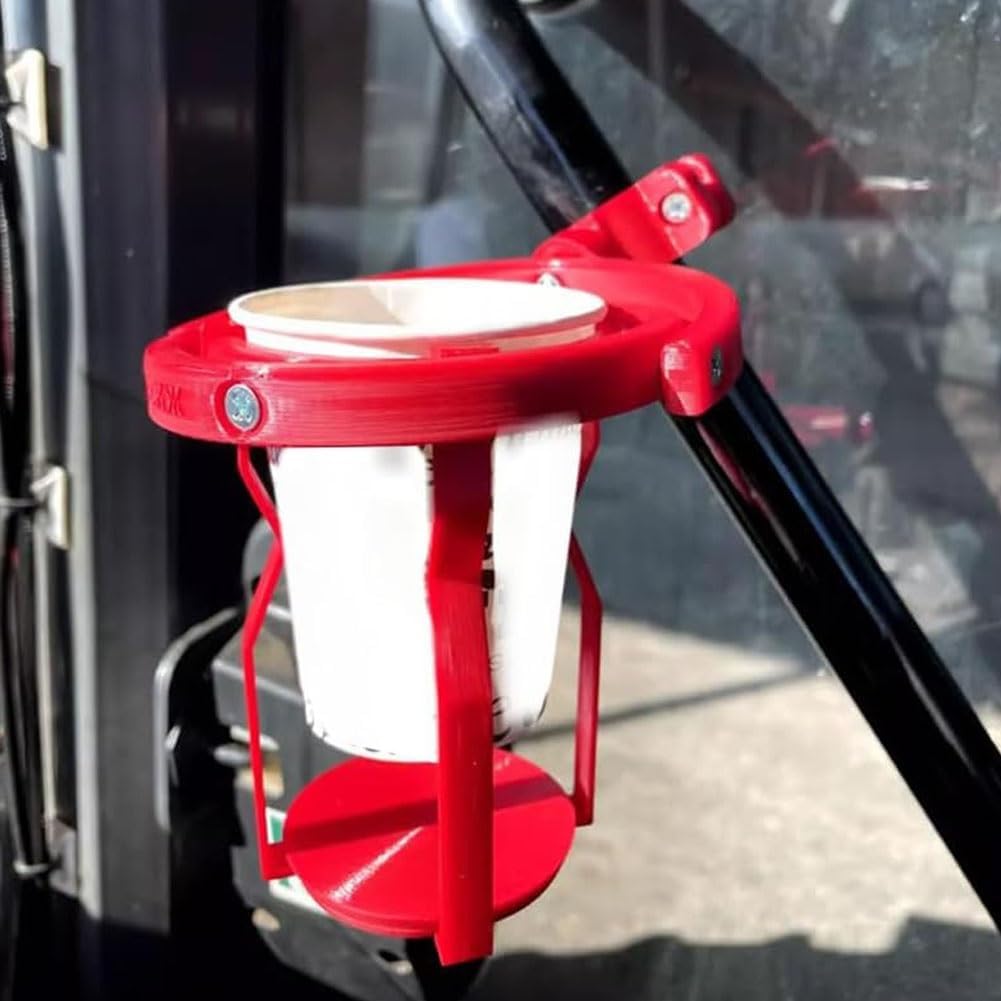Gyroscopic Cup Holder, Self-Leveling Cup Holder for Motorcycles, Anti-Spill Drink Holder Auto, Balancing Beverage Holder Heavy, Djustable Clip on Hanging Cup Holder for Trucks, Boats, Bicycles(Black)