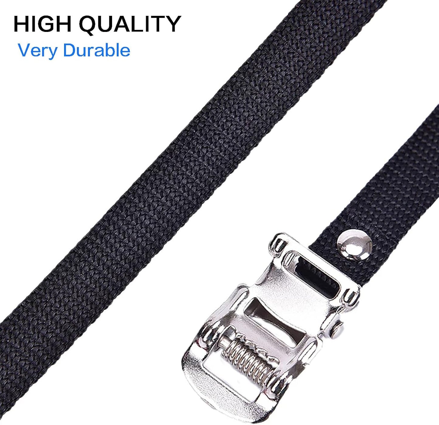 1 Pair Bikes Pedal Toe Straps Universal Replacement Foot Pedal Straps for Excersise Stationary Bike/Bicycle
