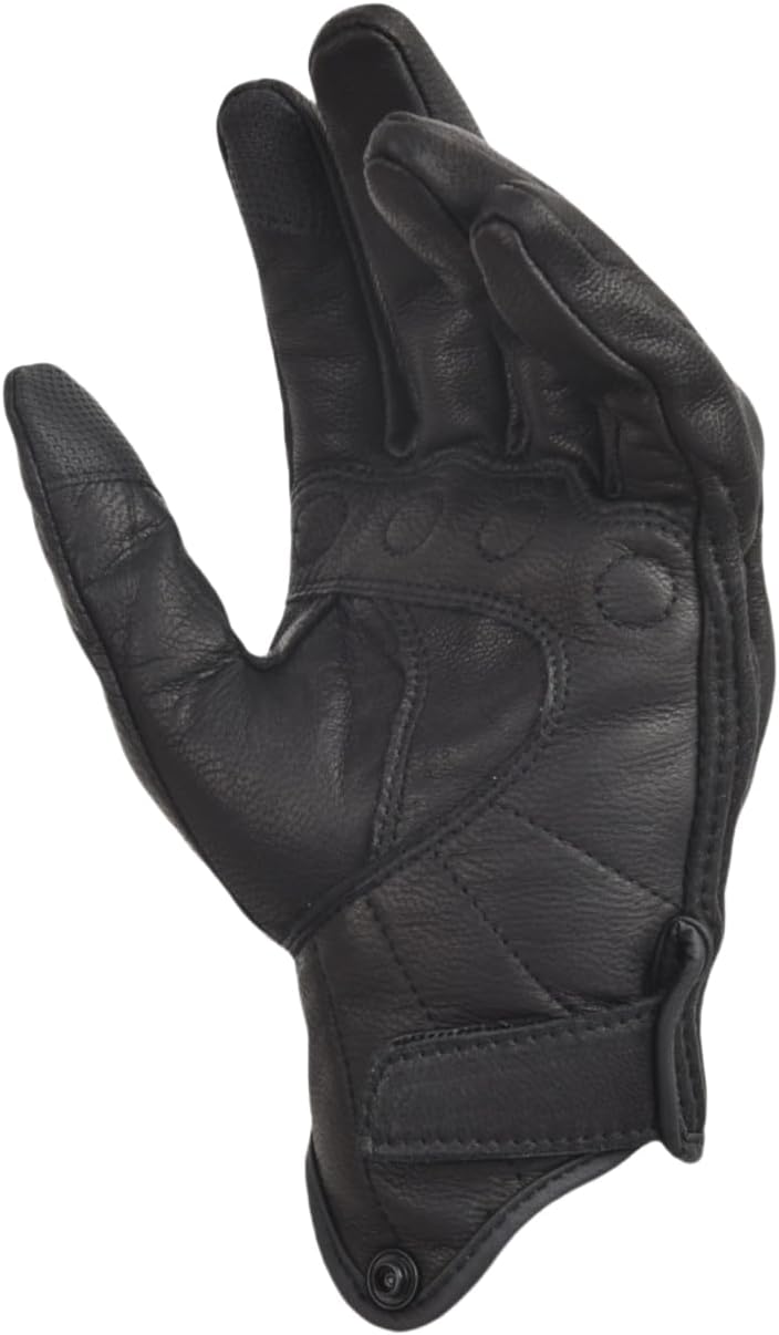 Motorcycle Leather Gloves for Men Touchscreen Motocross Gloves Moto Gloves Dirt Bike Biker Riding Gloves Black