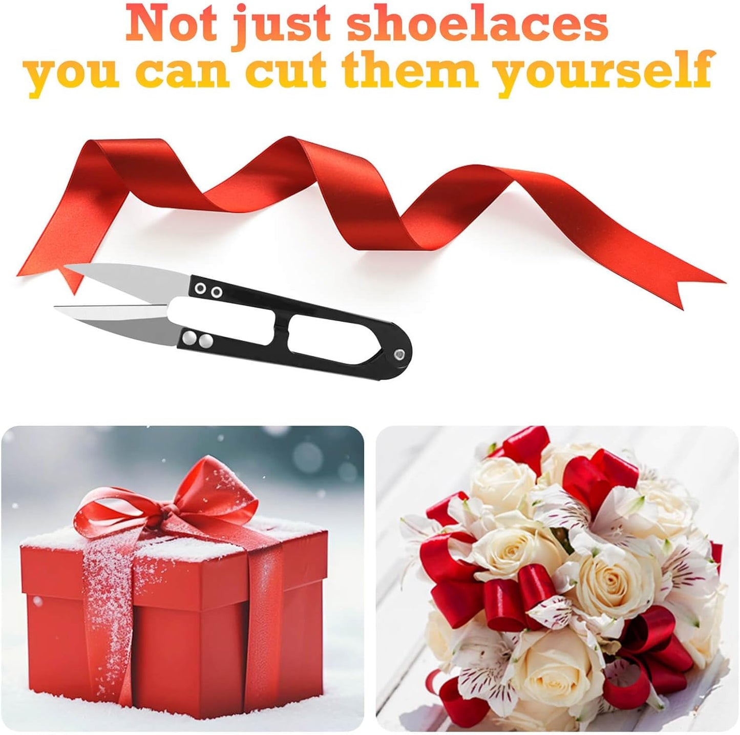 Flat Satin Ribbon Shoelaces: 2cm Wide Silk Shoe Laces for Women -2 Pair