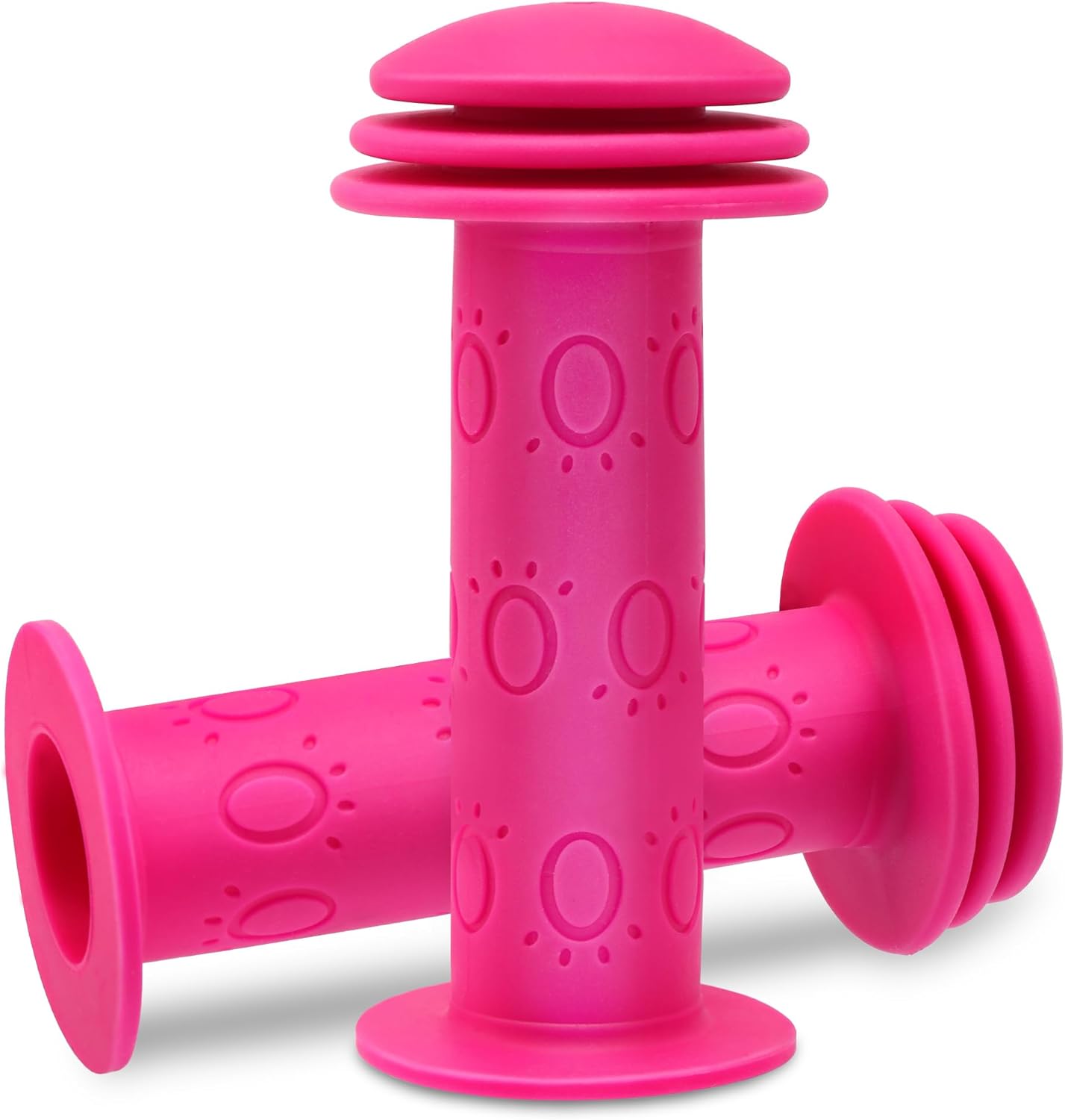 Kids Bike Handlebar Grips,Bike Handle Grips for Boys Girls,105mm Non-Slip Soft Rubber with Mushroom Suitable for Kids Bike