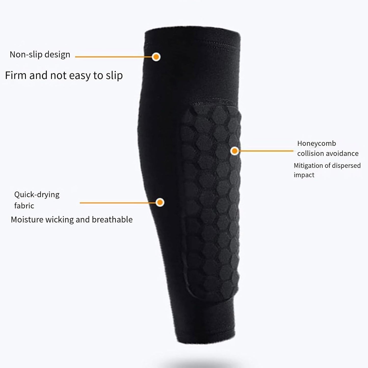 Shin Guards for Soccer, Lightweight Shin Pads for Kids Youth & Adult - Football Shin Defender Protective Gear, Comfortable Breathable Leg Guards