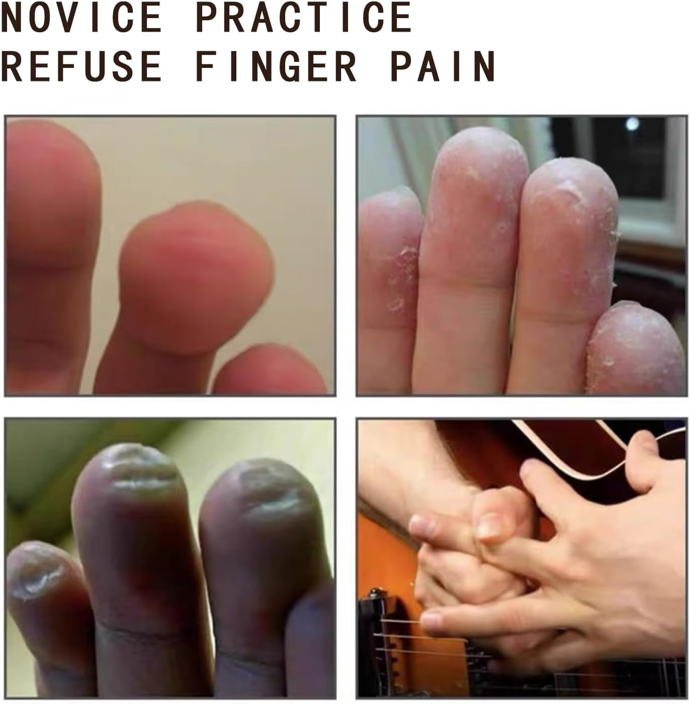 Silicone Guitar Finger Guards 20pcs Fingertip Protectors Covers Caps for Stringed Instruments Like Guitar Ukulele Bass, Sewing and Embroidery