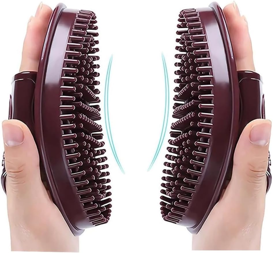 Meridian Massage Brush Calf Neck Waist Massager Abdominal Back Slimming Brush Guasha Scraping Weight Loss Body Massager (2 pc)