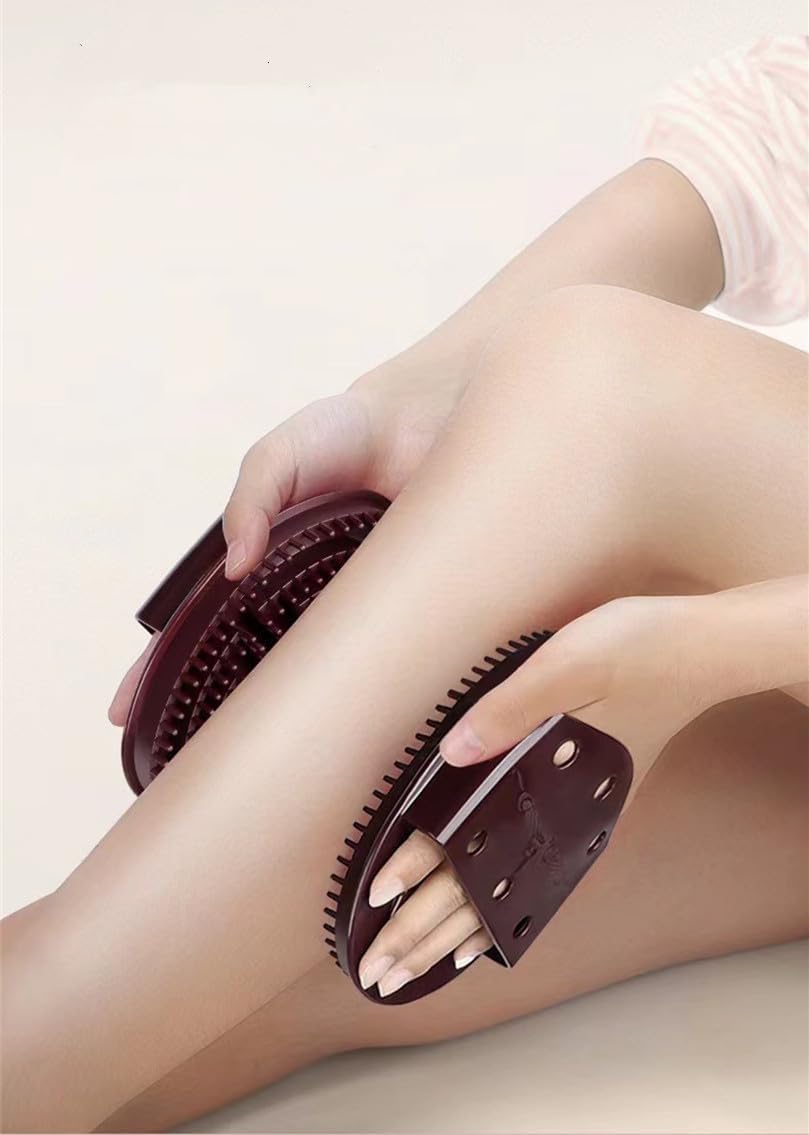 Meridian Massage Brush Calf Neck Waist Massager Abdominal Back Slimming Brush Guasha Scraping Weight Loss Body Massager (2 pc)