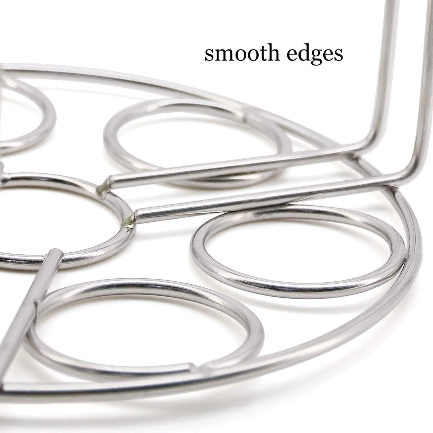 Stainless Steel Stackable Egg Steamer Rack for Instant Pot 5/6/8 Qt, 304 Food-Grade Cooking & Cooling Trivet, 2-Pack Kitchen Accessories