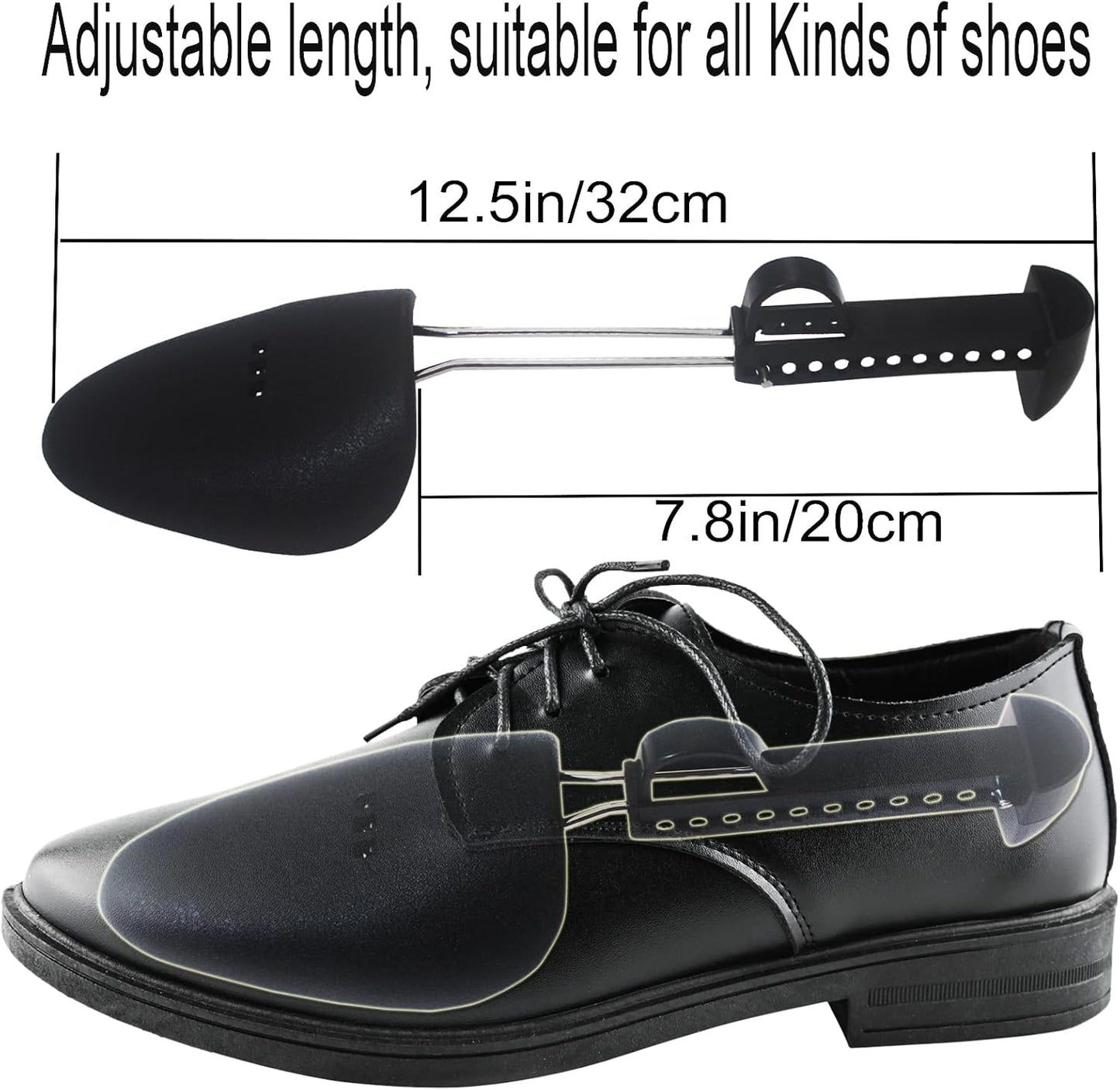Shoe Tree, Plastic Shoe Trees for Men, Practical Adjustable Length Shoe Tree - Keep Your Shoes in Perfect Shape…