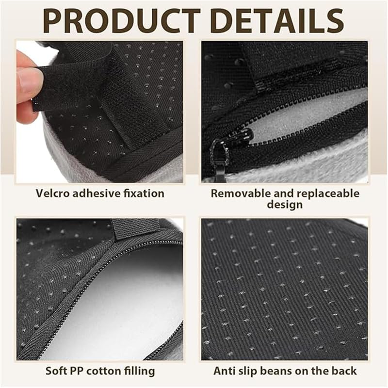 2 Pack Chair Armrest Pads,Chair Armrest Cooling Gel Cushions, Ergonomic Armrest Pads,Office Chair Armrest Pads Covers with Memory Foam Elbow Pillow for Forearm Pressure Relief for Computer (Grey)