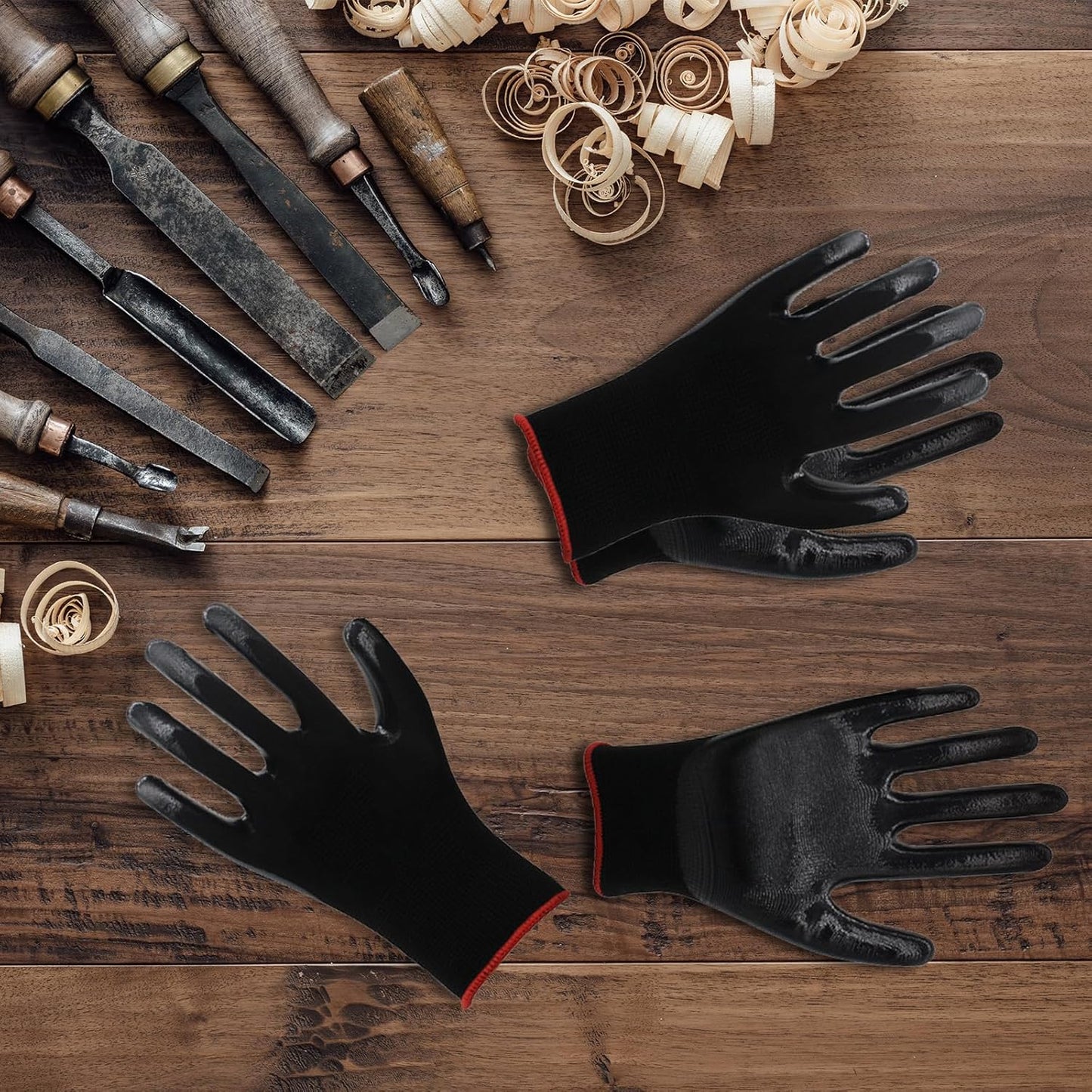 72 Pairs Gardening Gloves for Men Women Rubber Coated Work Gloves for Men Women Multipack Safety Construction Glove for Gardening Assembly Landscaping Construction