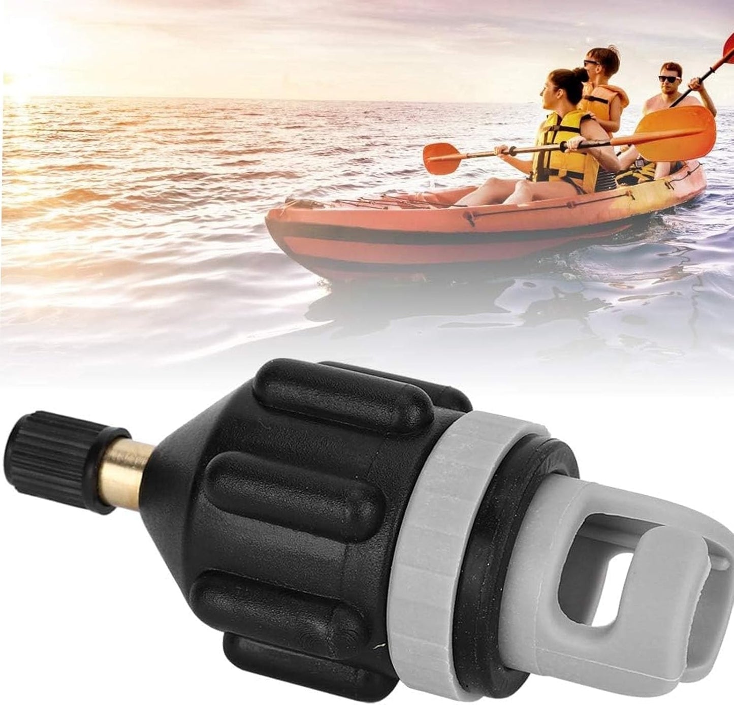 Inflatable SUP Pump Adaptor，Air Pump Converter Air Valve Adapter Sup with Standard Conventional Air Valve Attachment for Stand Up Paddle Board, Inflatable Bed, Inflatable Boat，Kayak