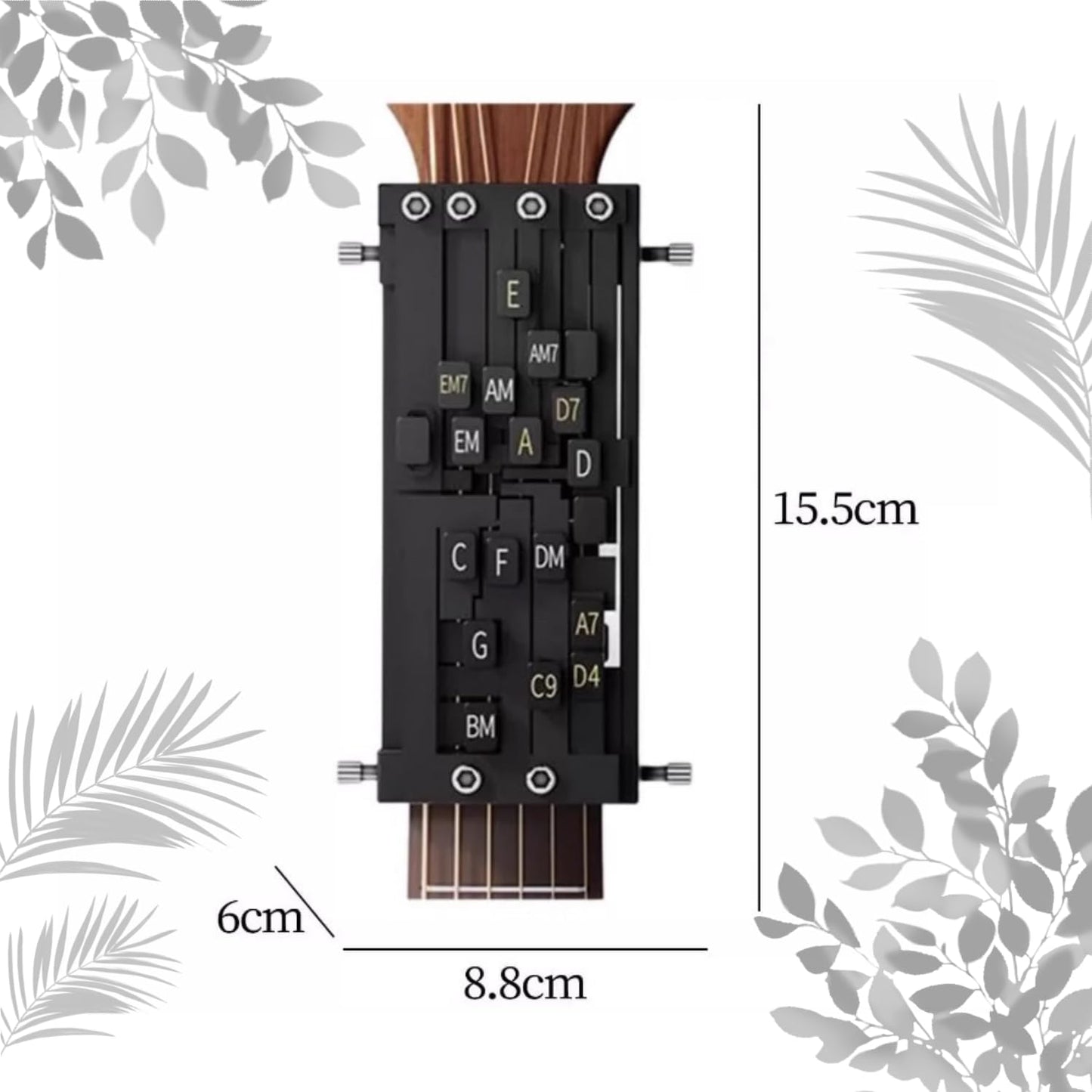 Guitar Chord Presser - Guitar Aid Chords Trainer,electric guitar auxiliary, guitar learning tool for beginners,portable guitar chord training aid, practice suitable for family children and friends (1)