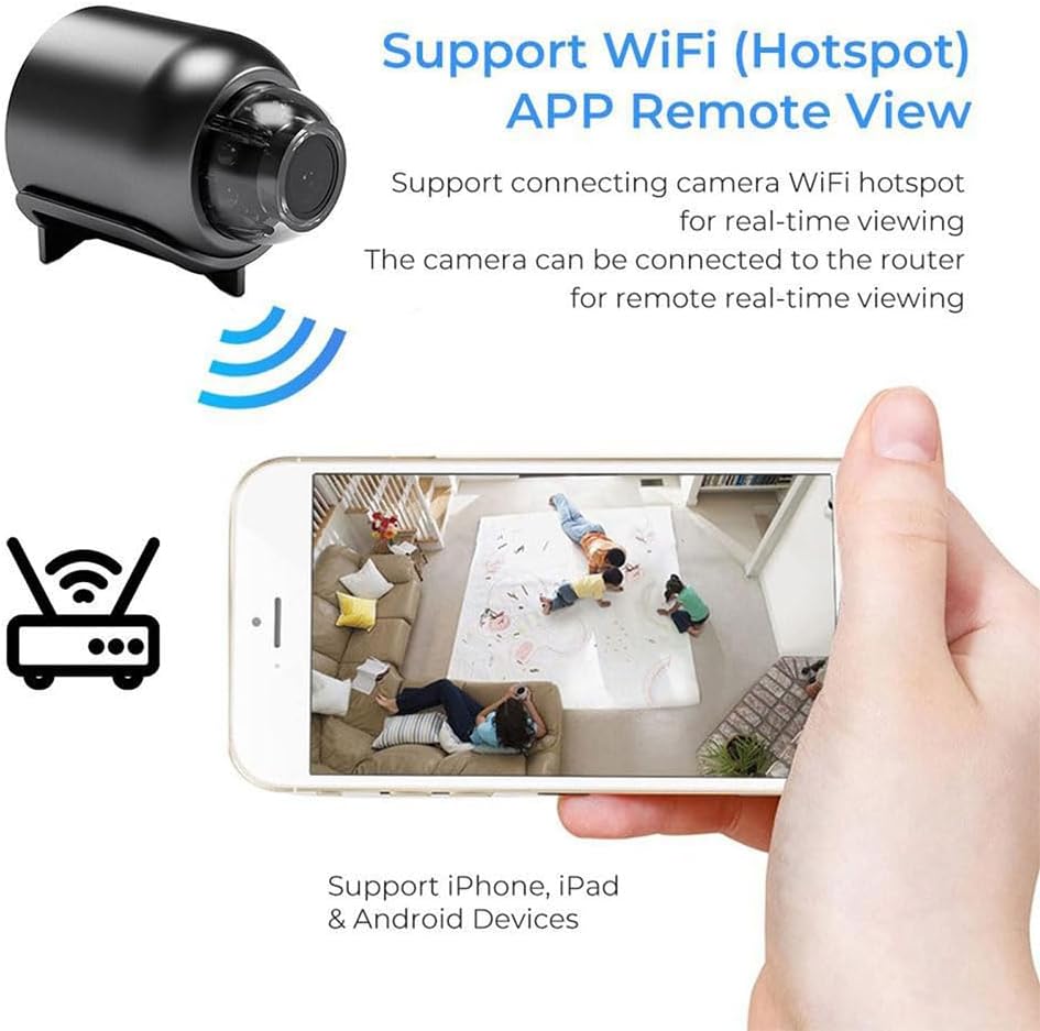 Mini Wireless WiFi Camera 1080p HD,Mini 5g Wireless WiFi Camera 1080p HD,for Home Office Store Warehouse,Night Vision Cam for Home Office Car /5(1pcs)