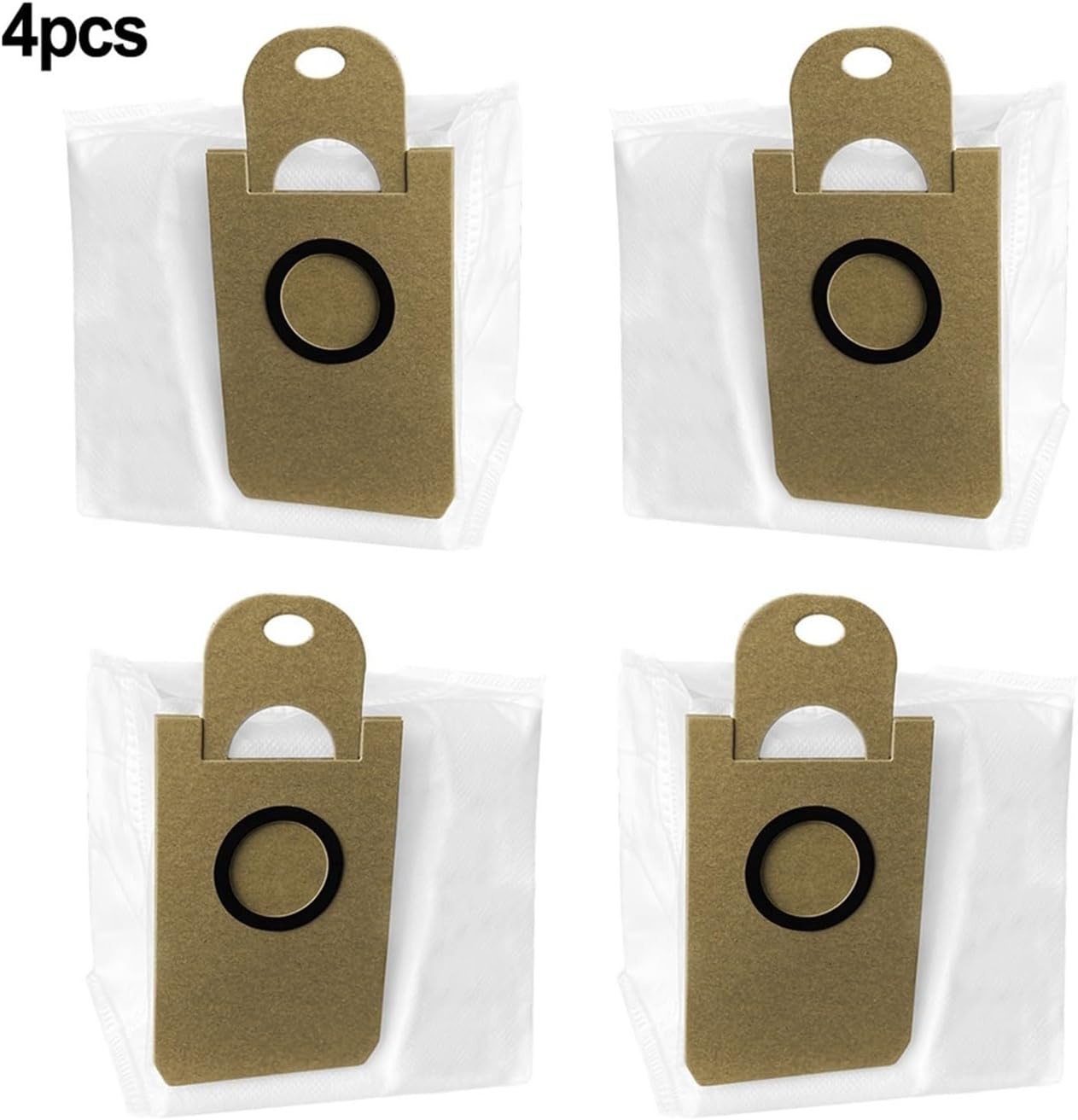 Vacuum Cleaner 4pcs Dust Bags. Compatible For Laresar L6 Nex. Robot Vacuum Cleaner Spare Parts Replacement Accessories