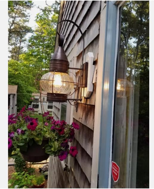 8141DBL Outdoor Mounting Plate kit with Built-in Electrical Box,Outdoor Light Mount Kit for 1/2-inch Lap Double and 4-inch Siding,Siding Light Mounting Block (White)