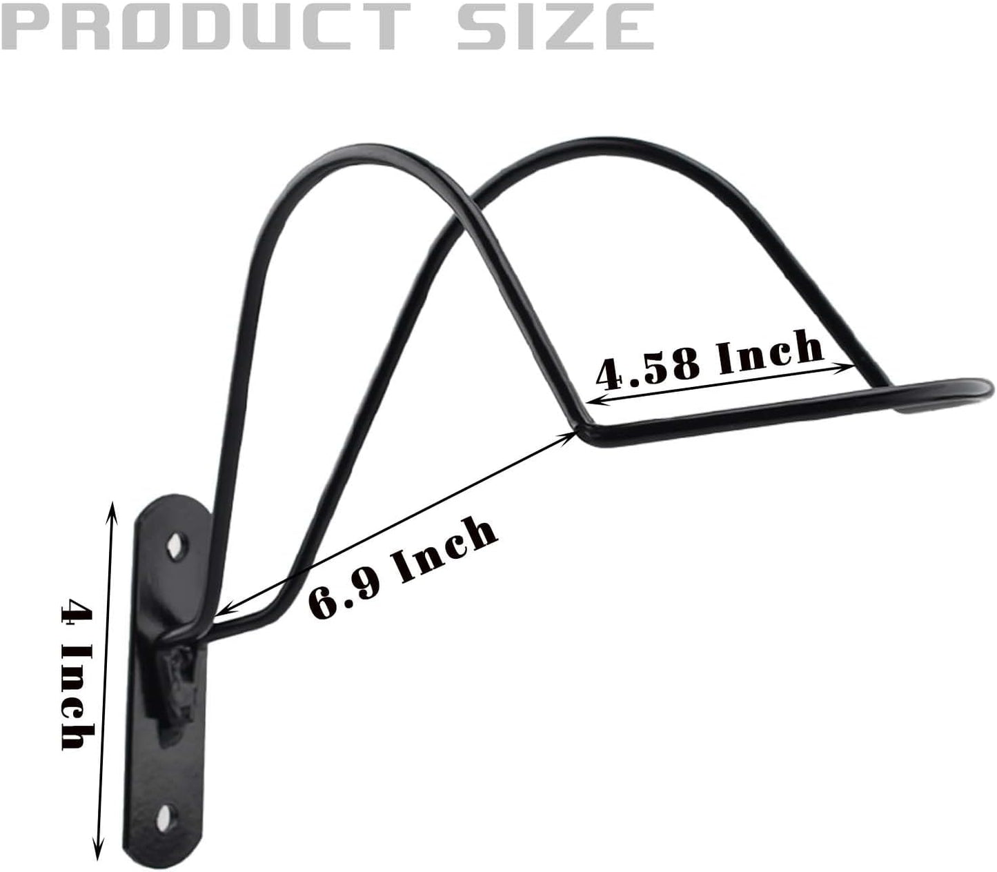 Wall Mounted Equestrian Helmet Rack,Metal Holder for Motorcycle Bike Baseball -