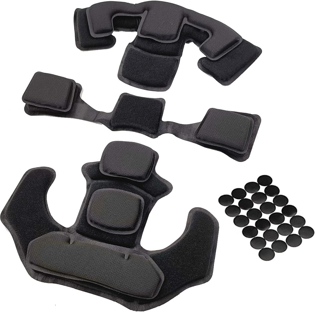 Helmet Padding Memory Foam Pad Protective Mat Kit for ACH MICH Team Wendy FMA EXF Black -