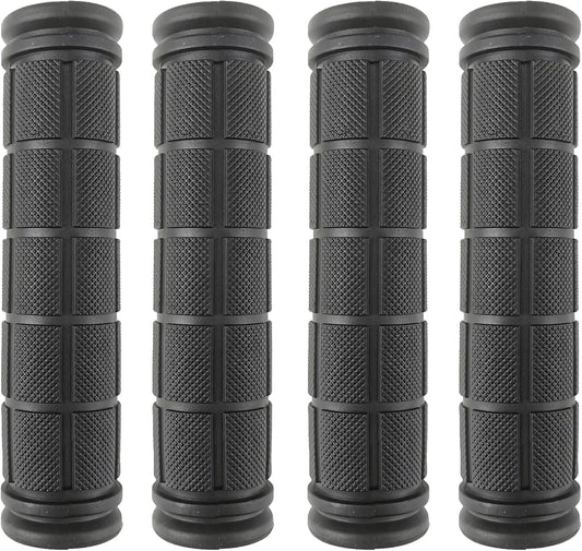2 Pairs Bicycle Handle Bar Grips Mushroom for BMX/Road Mountain Bikes Black