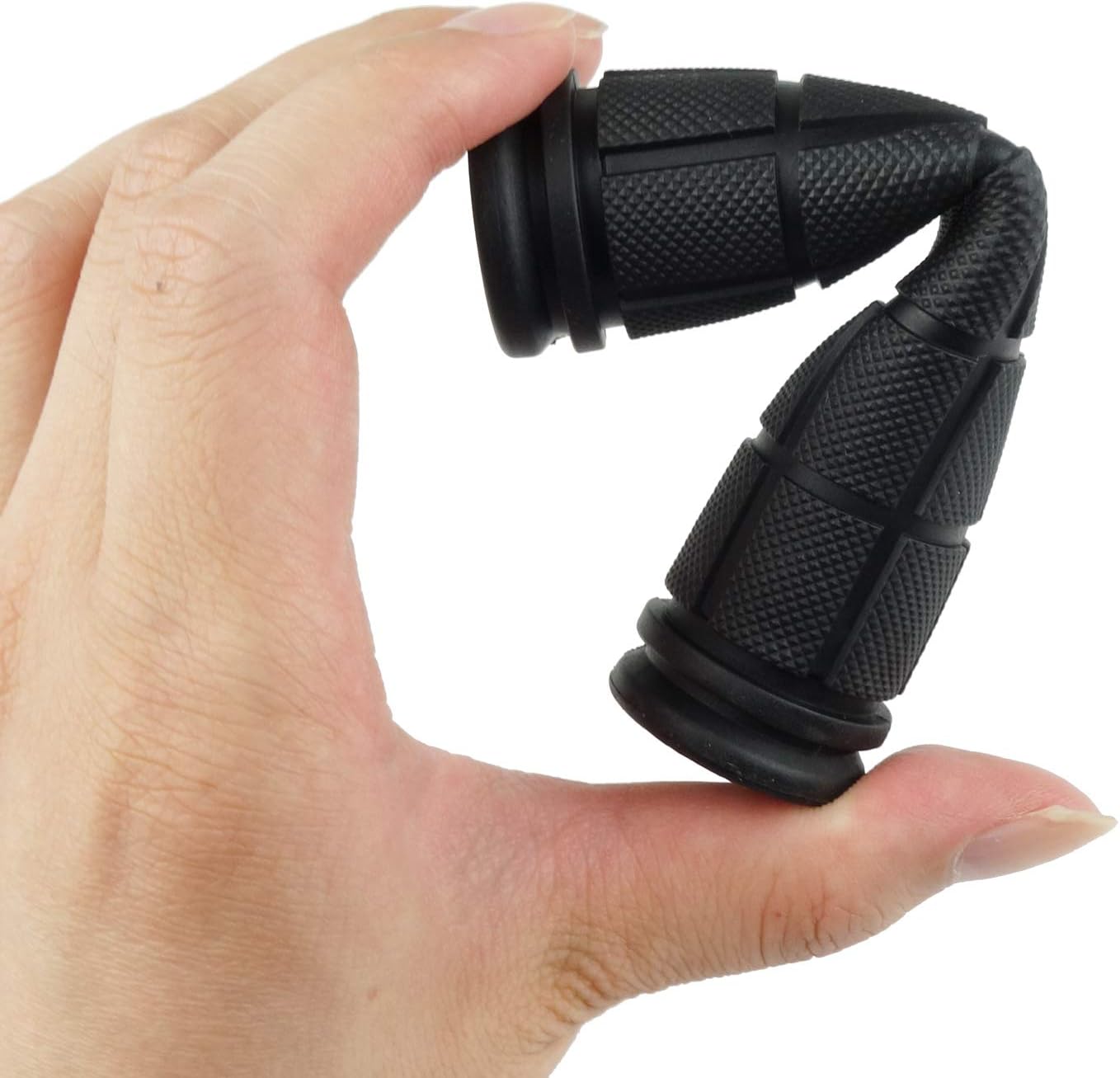 2 Pairs Bicycle Handle Bar Grips Mushroom for BMX/Road Mountain Bikes Black