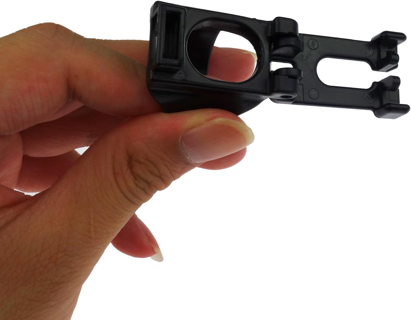 4 Pack Scuba Dive Universal Plastic Clip Snorkel Keeper Tube Holder, Black